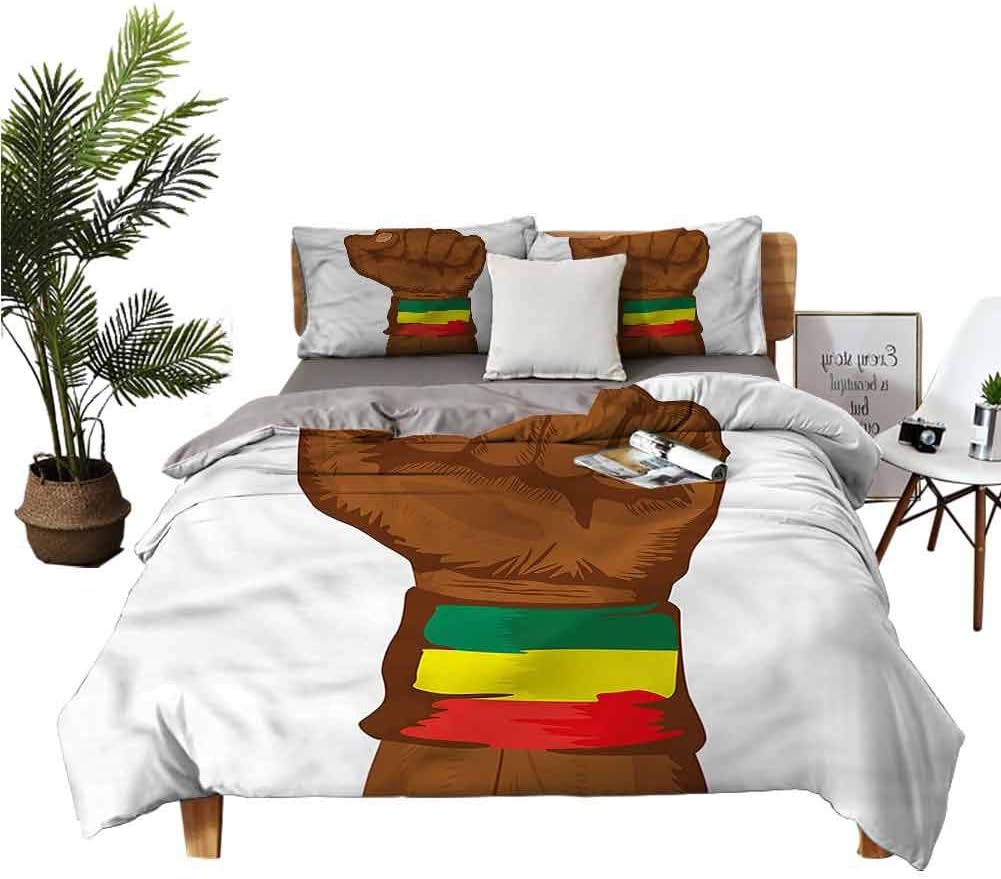 dsdsgog ThreePiece Bedding Sheet Set Crib Sheets Ethiopian Flag Colors