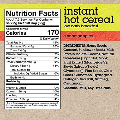 6 HighKey+Snacks+Instant+Cereal+Breakfast