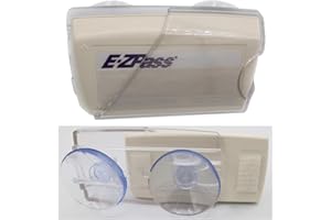 IOT SLASH EZ Pass Holder for Windshield with Super-Strong Suction Cups. (No Need to Peel Off The Original Strips with Our Design!) Fits EZ Pass Mini/iPass Transponders for Tolls