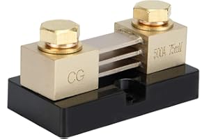 CG 500A 75mV Electrical Ammeter DC Current Shunt Resistor Kit,Metal Ampere Current Shunt,Copper DC Shunt Resistance Resistor 