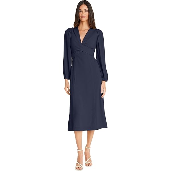 Lauren Ralph Lauren, Womens, Stretch Jersey Wrap Dress, Refined Navy, 16 at  Amazon Women's Clothing store