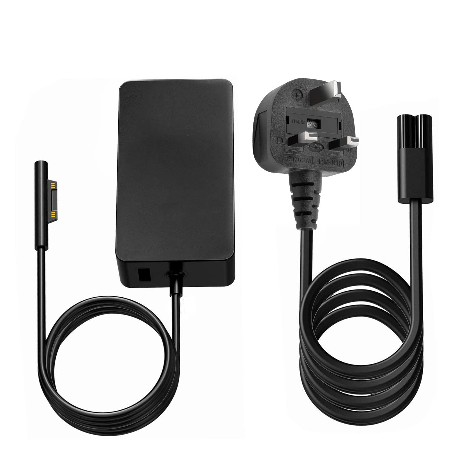 ARyee 65W Tablet Charger with USB Port(5V 1A), 15V 4A Adapter Compatible with Surface Pro 9/8/7/6/5/4/3/X, Surface Laptop 1/2/3, Surface Book 1/2 & Surface Go 1/2, Surface Charger 1706 1800 Adapter