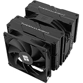 Thermalright Peerless Assassin 140 Black CPU Cooler, 6 Heat Pipes AGHP Technology,Dual PWM Fans with 1500RPM Speed, Double Towers Cooler,for AM5/AM4&amp;Intel LGA 1700/1851/1150/1151/1200,PC CPU Cooling