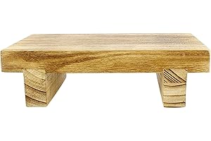 Operitacx Folding Wooden Step Stool Compact Lightweight Stepping Bench for Home Bedroom and Office Use Multipurpose Foot Stoo