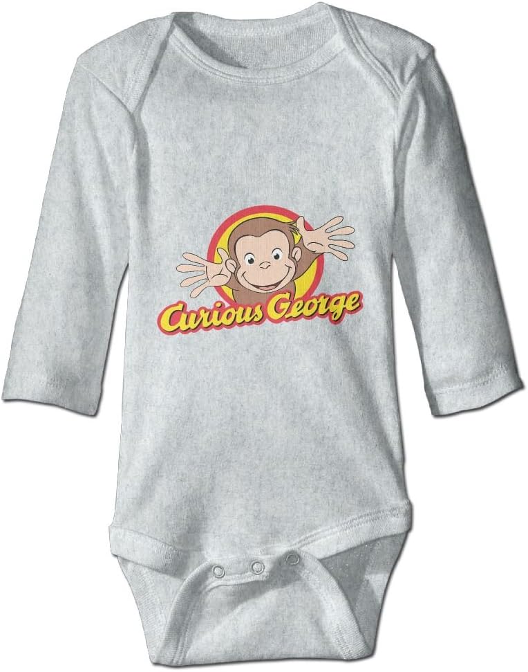 GUIOP VUIPQC Baby Rompers Curious George Super MOE Unisex Baby Favourite Bodysuit Navy