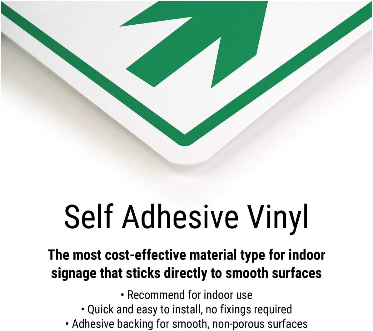 V Safety General Fire Action 6 Message Sign - Portrait - 210mm x 297mm (A4) - Self Adhesive Vinyl, white - Image 3