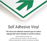 V Safety 11004AC-S Co2 Id Fire Extinguisher Sign Portrait 75x200mm view 2