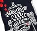 Hugbug Toddler Boys Cute Robot Heart Pajamas  Dark Blue 2T