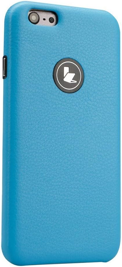 Jisoncase Ultra Slim Premium Leatherette Wallet Case for iPhone 6, JS-IP6-03H40-Blue