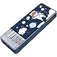 Minache Multifunction Pencil Case, Pencil Box with 2 Compartments for Students - Cartoon Pattern Stationery Set with Pop Out Scissors and Pencil Sharpener (one size, style 3)