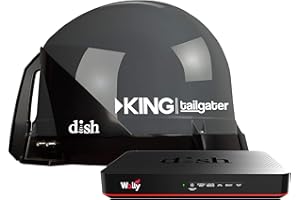 KING VQ4550 Tailgater Bundle - Portable Satellite TV Antenna and DISH Wally HD Receiver