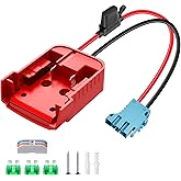 Power Wheel Adapter for Milwaukee M18 Battery Adapter 18V Power Wheel Battery Converter with Wire Harness Connector Compatible with Peg-Perego Children's Riding Toys 12AWG Wire Connector with Switch