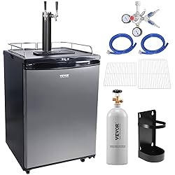 VEVOR Beer Kegerator, Dual Tap Draft Beer