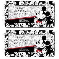 Chroma Graphics Disney Mickey Mouse Expressions Emotions Plastic License Plate frame Universal (2)