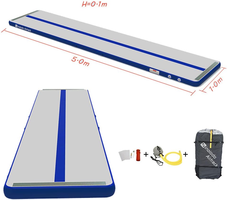 Sinolodo Air Gym Mat Training, Entertainment,Tumbling|Low-Weight, Portable|Indoor Outdoor Water Use