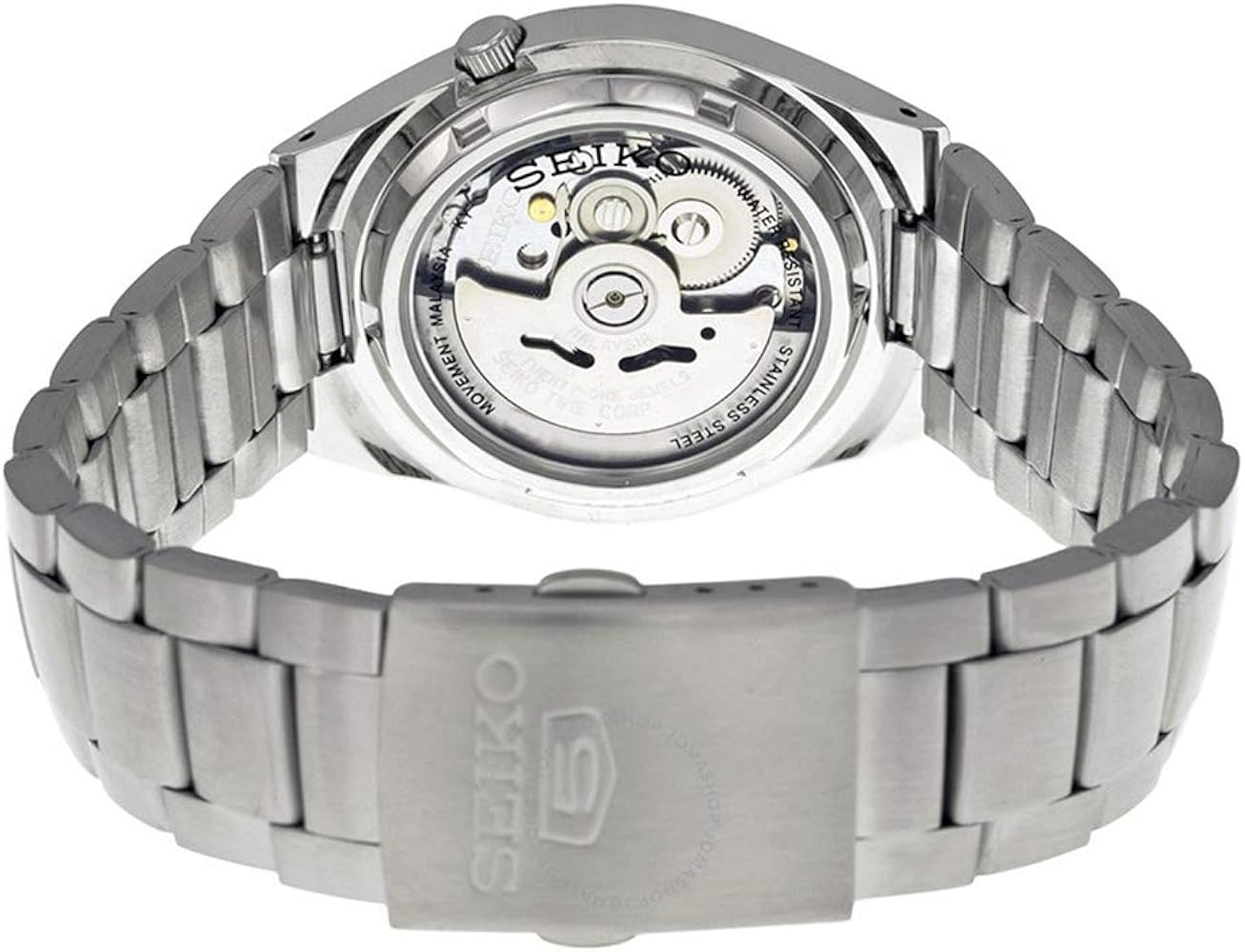 Amazon Com Seiko Men S Snk601 Seiko 5 Automatic Silver Dial Stainless Steel Bracelet Watch Seiko Watches