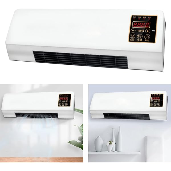 Amazon.com: Cryfokt Mini Air Conditioner, Wall Mounted Warm Fan, 2000W Mini Air  Heating Fan for Bedroom, Portable Wall Mount Air Conditioners and Heater  Combo,Remote Control or Touch Screen Control : Home u0026