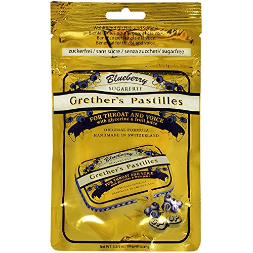 Blueberry Sugarfree Pastilles Refill Bag 40 pastilles by Grether's Blueberry Sugarfree Pastilles Refill Bag 40 pastilles by Grether's