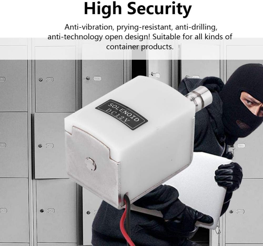 DC12V/24V Small Electronic Lock Cabinet Drawer Electric Bolt Lock Electromagnetic Locks Ultra-Thin Design Safe Stable - Image 3