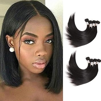Amazon Com Newness Peruvian Straight Human Hair Short Length 9a