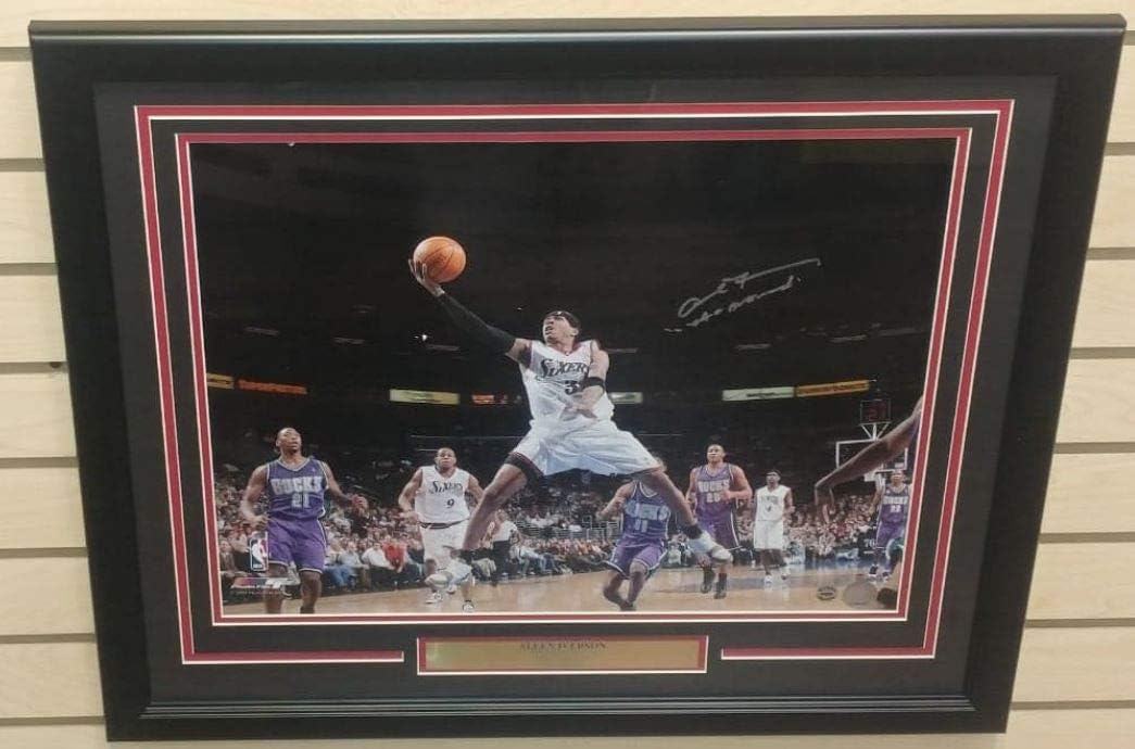 allen iverson autographed basketball