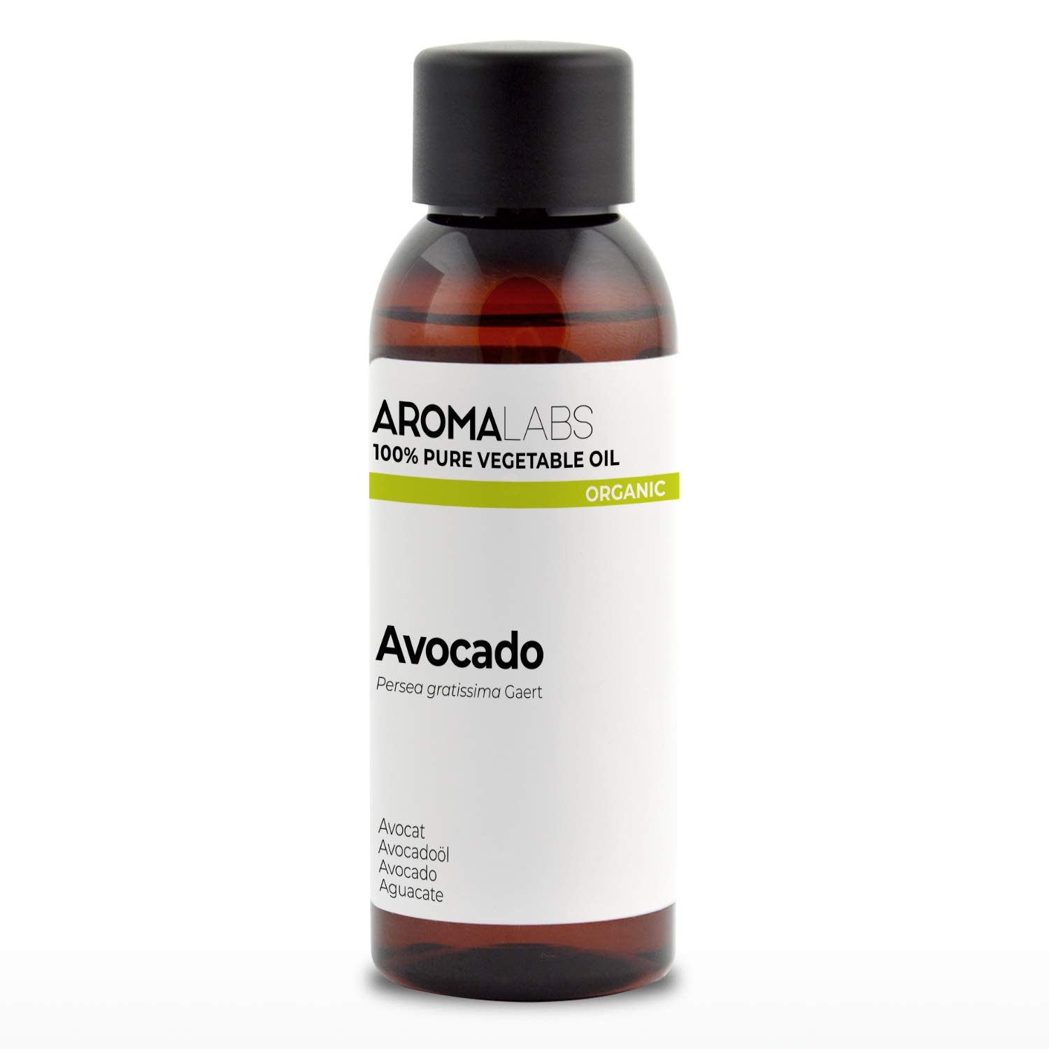 ORGANIC - AVOCADO Oil - 50mL - 100% Pure, Natural, Cold Pressed and AB Certified - AROMA LABS (French Brand)