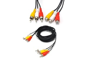 PARDARSEY Padarsey® 10ft 3RCA Male to Female Audio Composite Extension Video Cable DVD