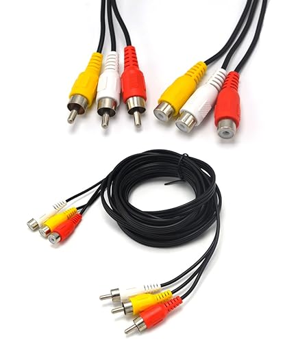 Adaptador Audio 3.5 Mm Macho A 3 RCA Hembra - Cable De 28 Cm, Genérico, Para Conectar Dispositivos