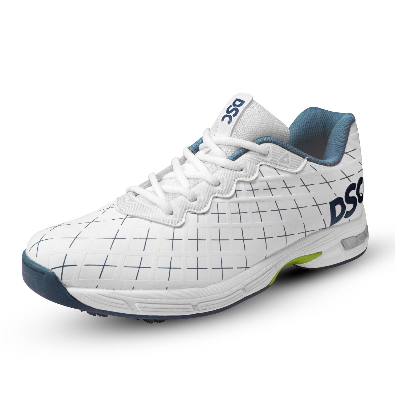 DSC Biffer 22 Cricket Shoes | Rubber Outsole | Sport Shoes, Training, Match Cricket Shoe Grey Size: 11 UK/ 12 US/ 45 EU