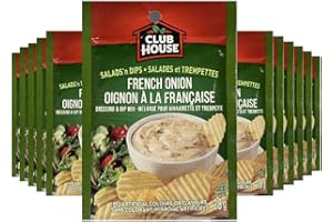 Club House, Dry Sauce/Seasoning/Marinade Mix, Salad N Dip, French Onion, 28g, Case Pack 12 Count