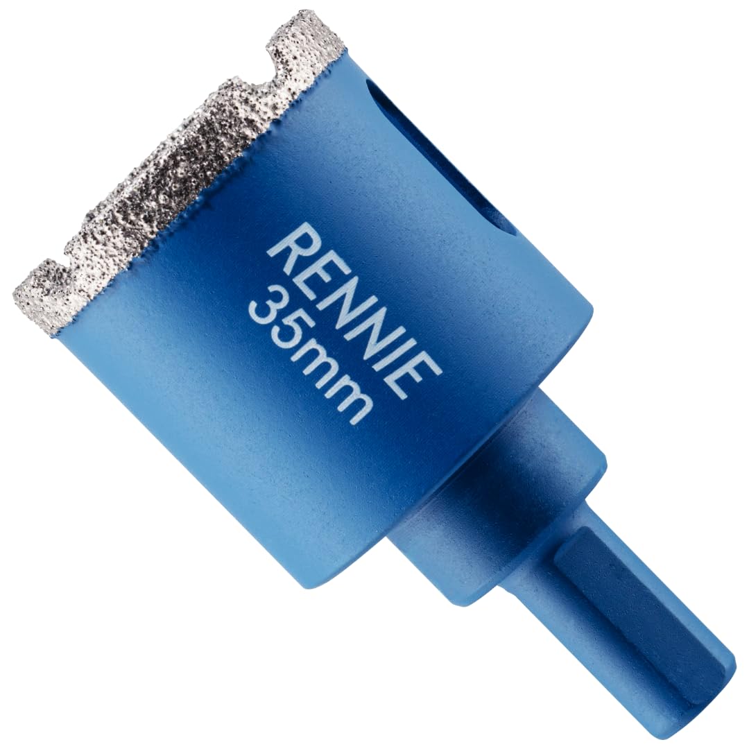 35mm Diamond Hole Saw Drill Bit With Tri Shank For Porcelain Tiles Ceramic Slate Stone Granite Marble Glass. Diamond Core Holesaw/Hole Cutter โ image 1