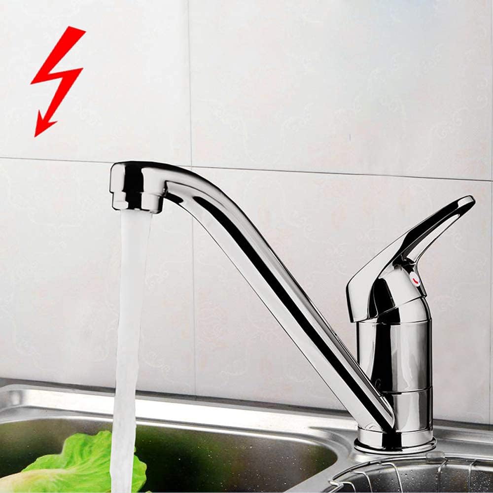 SUGU Low Pressure Kitchen Sink Mixer Tap 360° Swivelling Mixer Tap