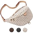 Versatile Women's Designer Fanny Pack - Sling Bag for On-the-Go Style & Travel - Perfect as Crossbody or Chest Bum Bag (Beige)