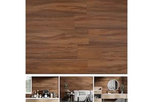 SINGULARWOOD Vinyl Wall Planks,Self-Adhesive Vinyl Panels for Walls,Peel and Stick Easy Installation (12 pcs/18 Sq Ft/Box),Jarrah-Brown