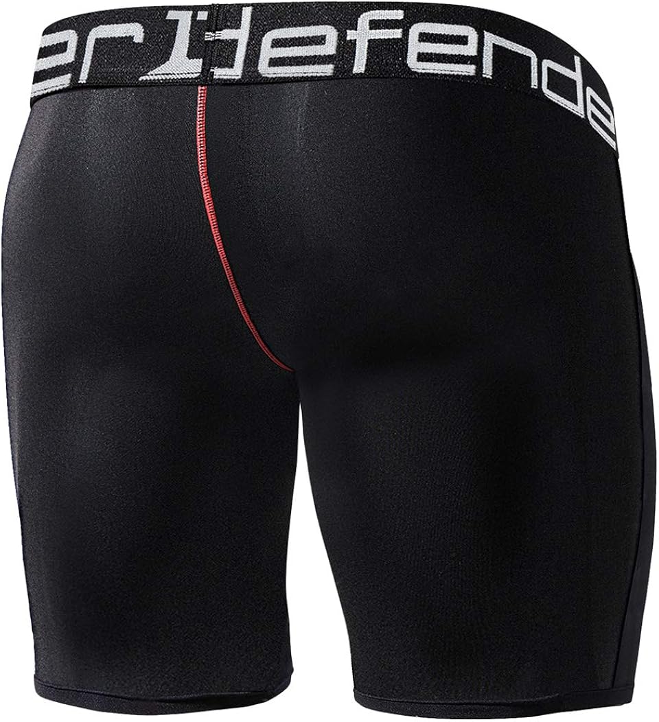 Defender Men's Cool Dry Compression Baselayer Shorts Pants Capri Tights at  Men’s Clothing store