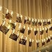 LED Photo Clip Fairy String Lights: 16FT Photo Hanging Twinkle Clip Lights with 30 LED Warm White Battery Operated Anti Fray Wire Clips- Great for Bedrooms,Wedding Party, Dorm Rooms, and Home Decor