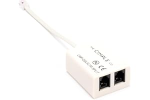 2 Wire, 1 Line DSL Filter, with Built in Splitter - for Removing Noise and Other Problems from DSL Related Phone Lines