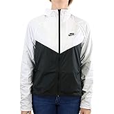 Nike Women's Sportswear Windrunner Jacket (X-Small, White/Black/Black)