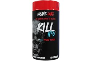 Insane Labz Kill H2O, AMPiberry Infused Diuretic, Reduce Water Retention and Bloating Relief with Dandelion Root and Green Tea Extract, 20 Servings