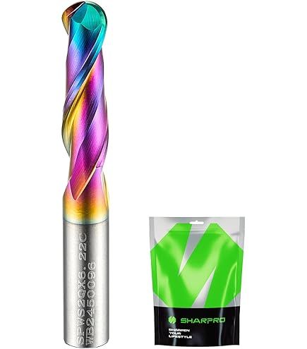 BushWalk 1/4 Inch Shank End Mill Coated Carbide Router Bit for Wood Carving for BushWalk 1/4 Inch Shank End Mill Coated Carbide Router Bit for Wood Carving for