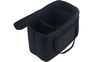 BOMKEE Camera Inserts Lens Padded Insert Liner DSLR SLR Protective Bag Camera Cube Roomy Case Waterproof Foldable pouch for C