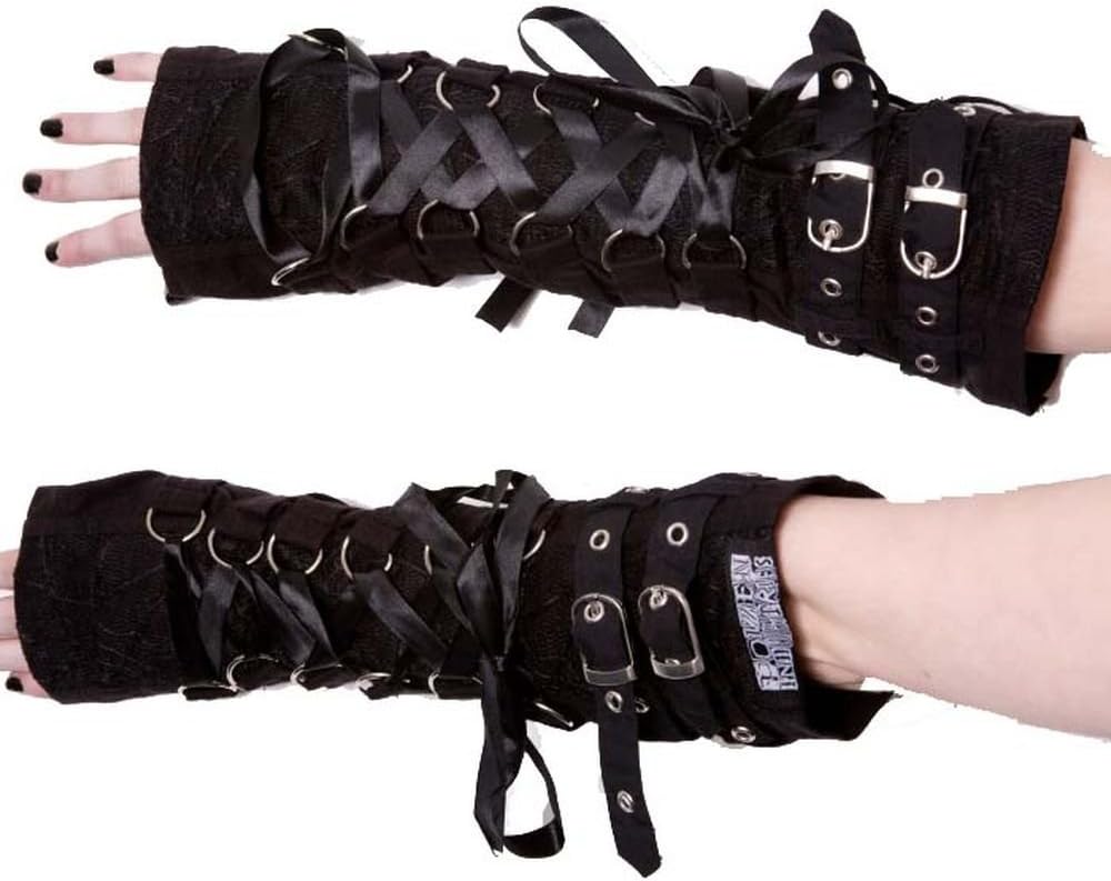 Orchid Ladies Black One Size Goth Emo Punk