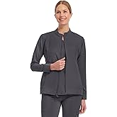 Healing Hands Women's Scrub Jacket, Zip-Up Front with 2-Way Stretch Comfort & Big Kangaroo Pockets 5038