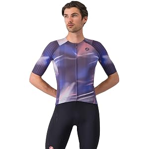 CASTELLI Aero Race 8S Jersey Night Shade/Rosa Giro L