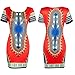 Womens Traditional African Print Dashiki Stretch Bodycon Dress 3XL Red
