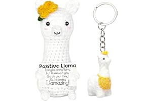 Emotion Support Crochet Doll, Charm Keychain, Positive Gifts for Her, Him, Friends, Coworker, Home Office Décor