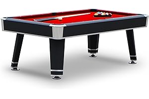 Hathaway Jupiter 7' Pool Table, 84" L x 48" W x 31" H, Black