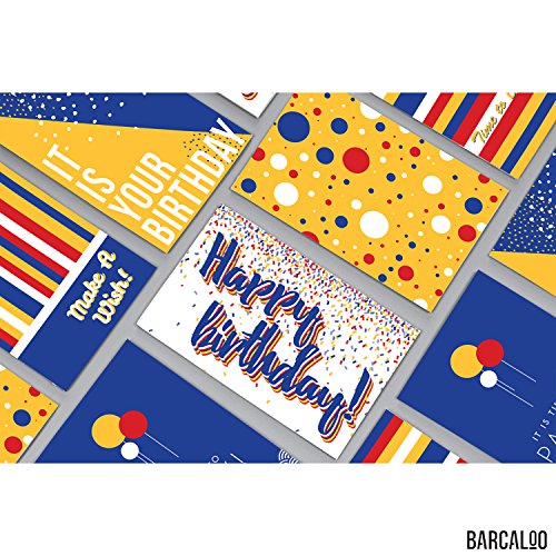 image for Barcaloo Happy Birthday Cards with Envelopes - Birthday Greeting Cards