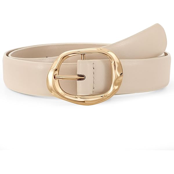 Camel Active Ceinture grande taille en cuir cognac avec boucle argenté