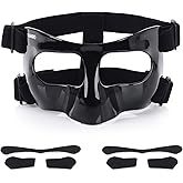 HIAARO QK01 Nose Guard for Broken Nose, Face Shield Masks for Soccer and Basketball Sports, Adjustable for Adults and Teenagers, Suitable for Men and Women